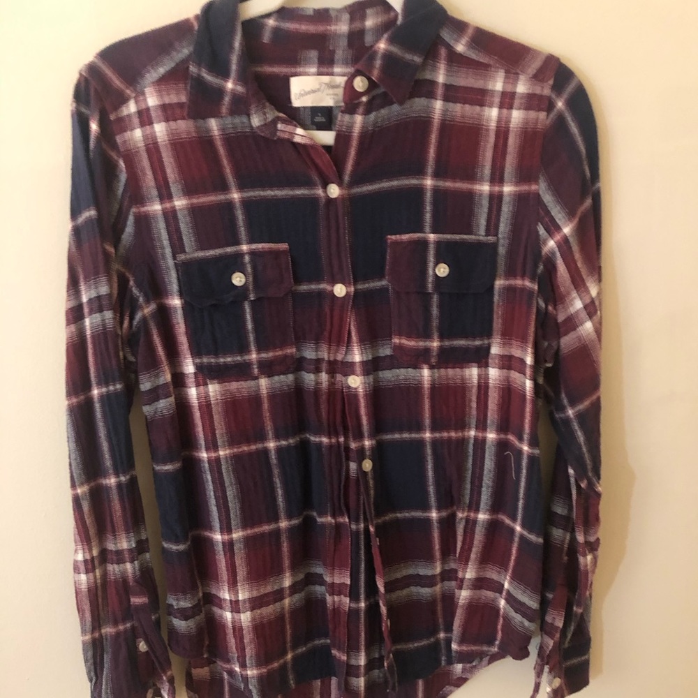 Plaid button down